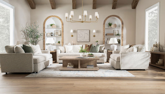 Bishop Aries Oatmeal Sofa & Loveseat