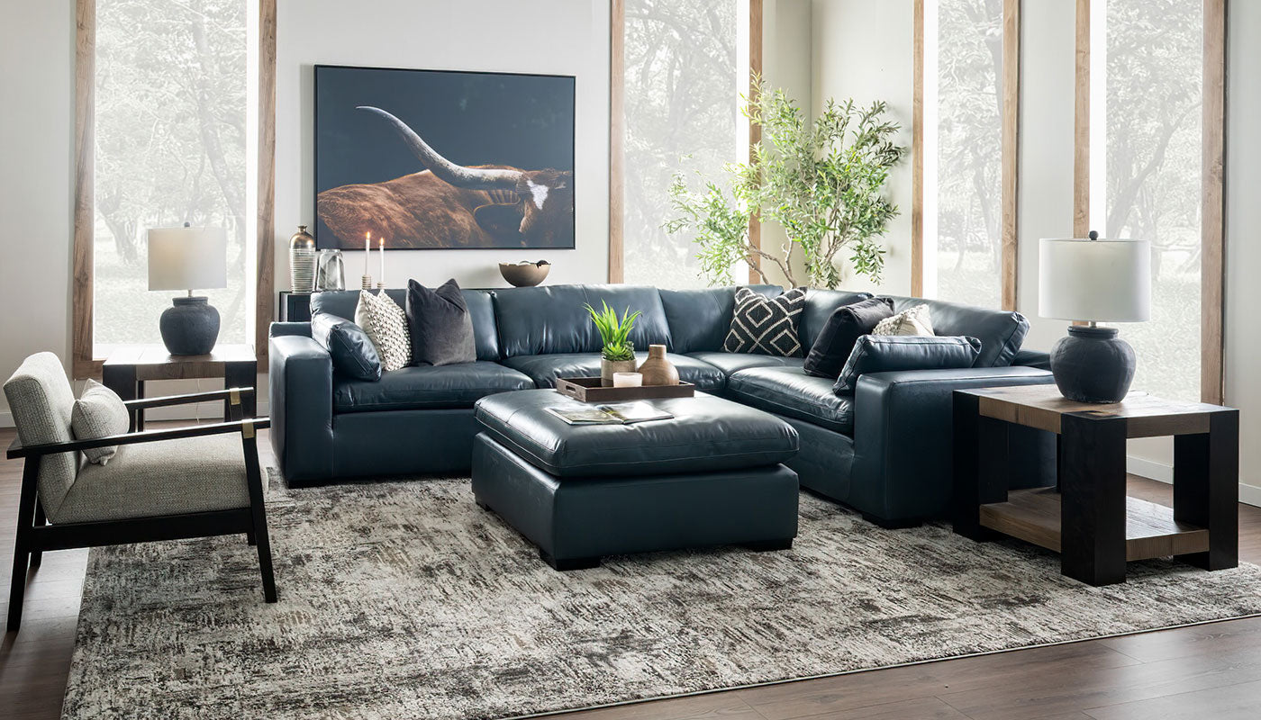 City Limits II Leather Sectional