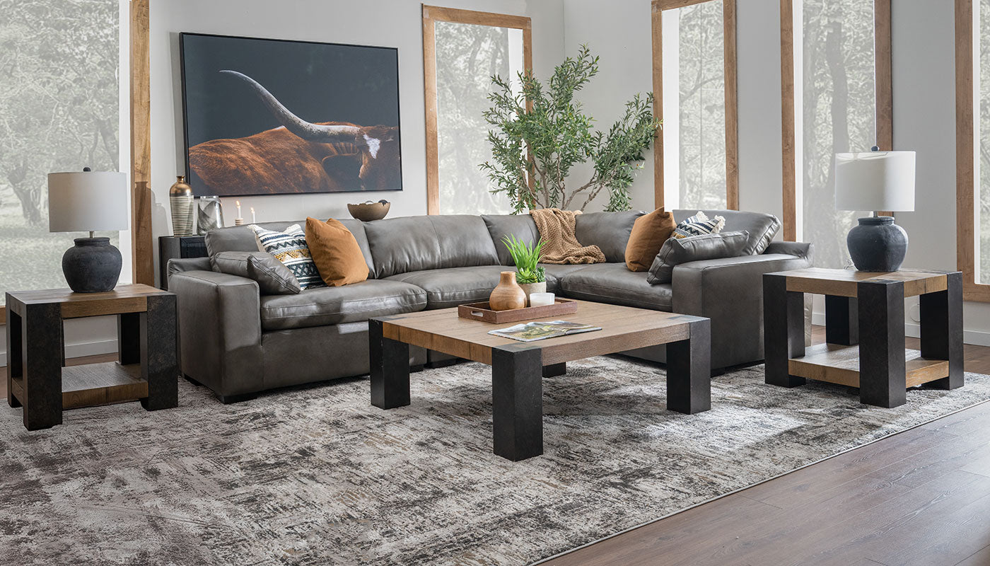 City Limits II Leather Sectional