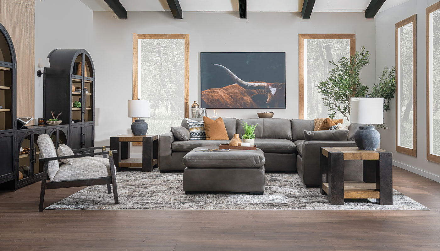 City Limits II Leather Sectional