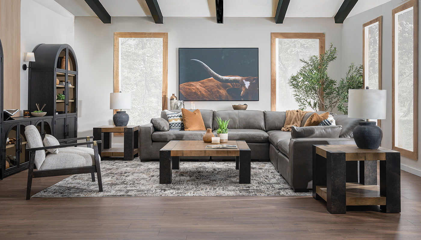 City Limits II Leather Sectional