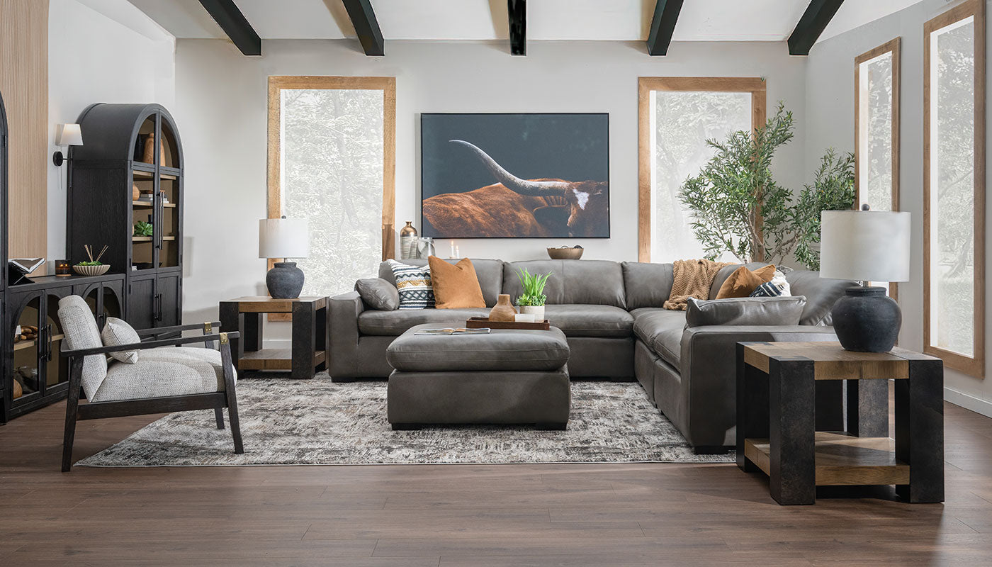 City Limits II Leather Sectional