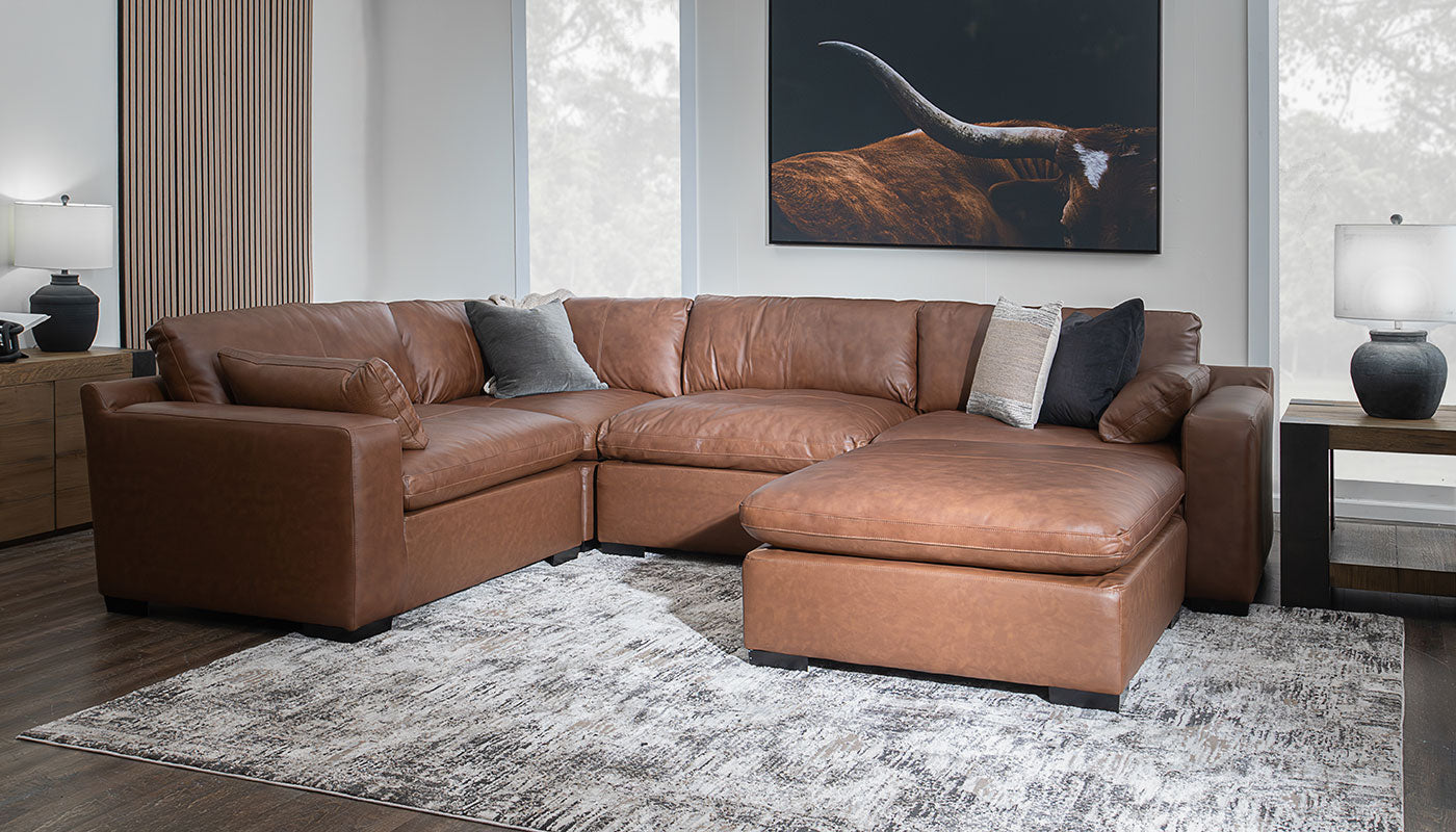 City Limits II Leather Sectional