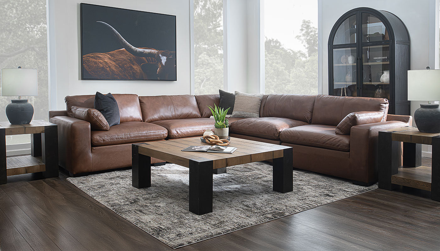 City Limits II Leather Sectional