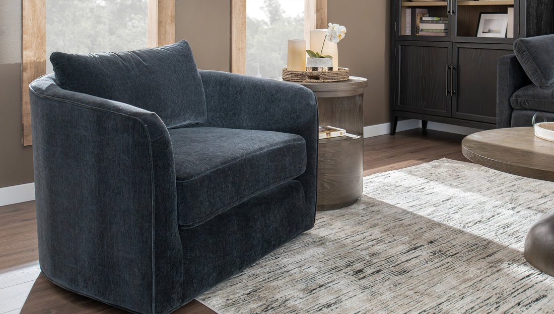 A chair in a living room