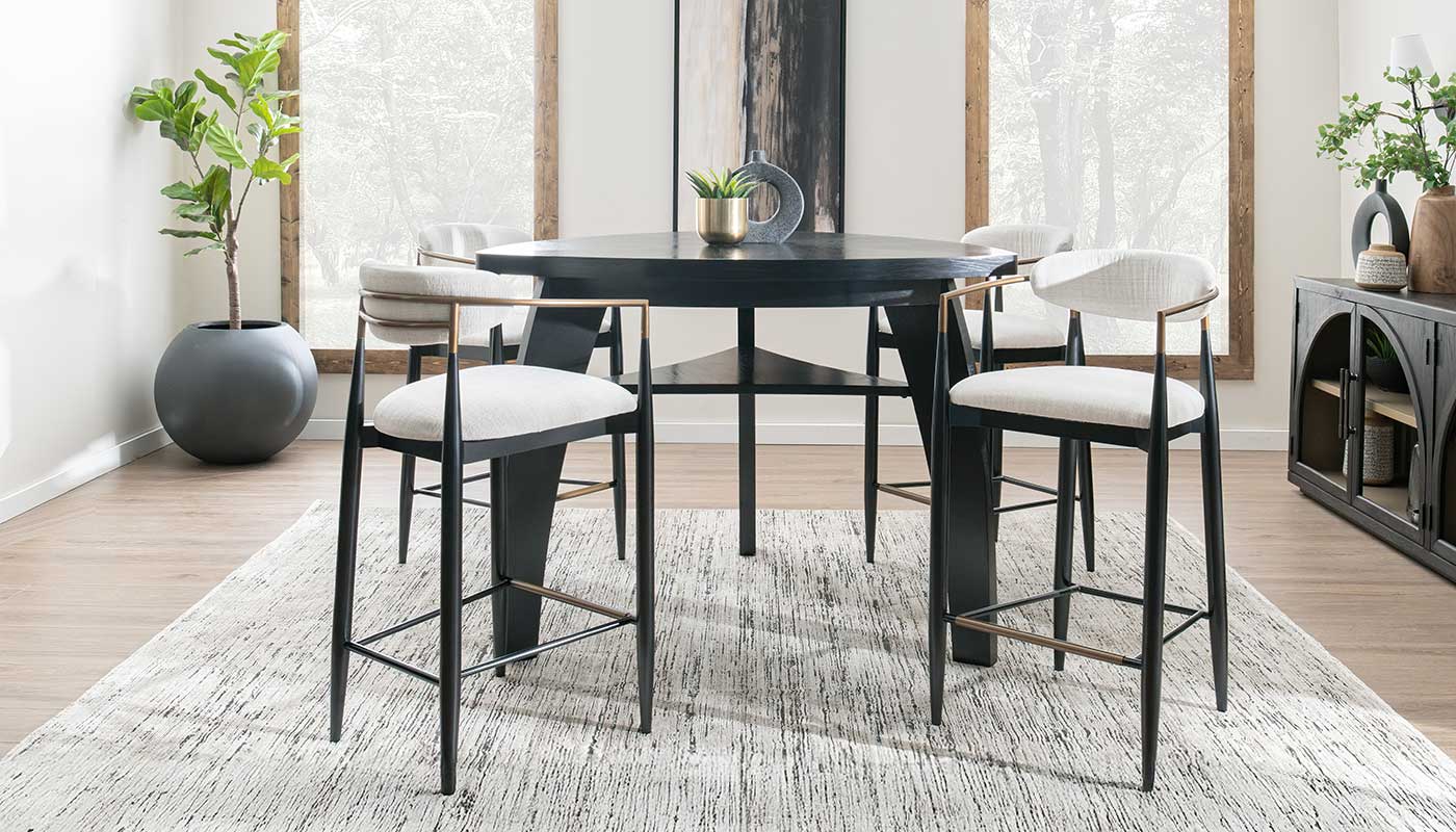 Triangle Bar Height Table & Chairs