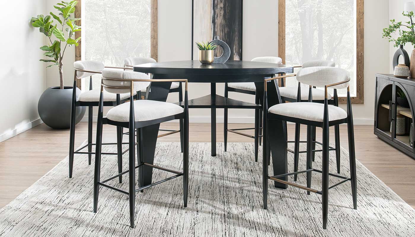 Triangle Bar Height Table & Chairs