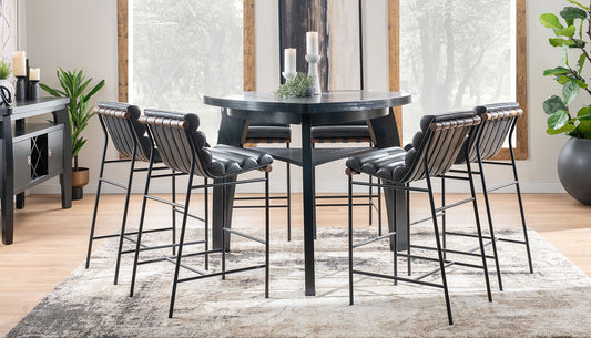 Triangle Bar Height Table & Vail Chairs