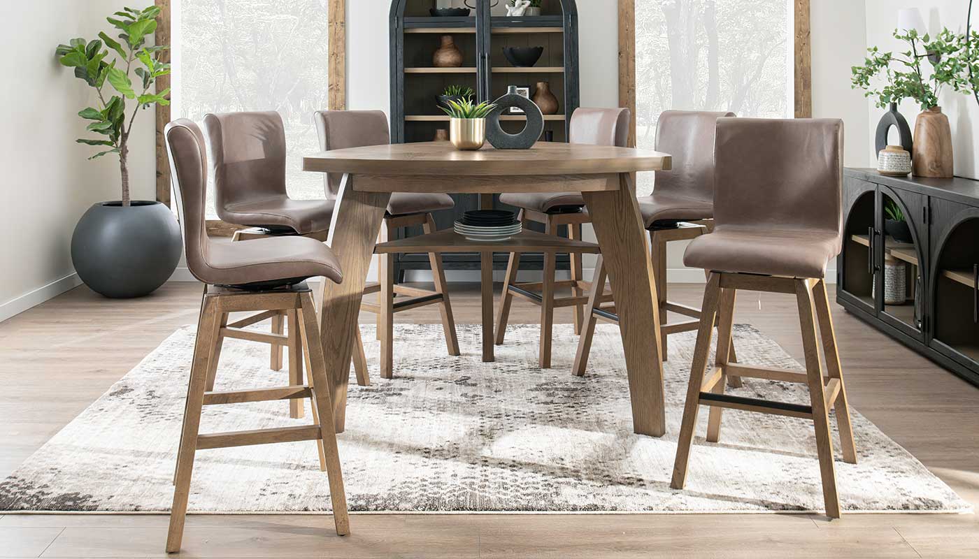 Triangle Bar Height Table & Chairs