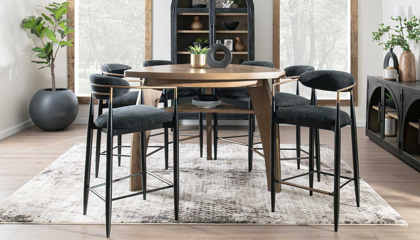 Triangle Bar Height Table & Chairs